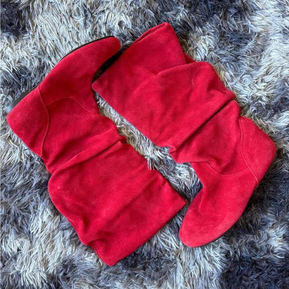 RARE Steve Madden Red TIANNA Boots - Picture 1 of 4